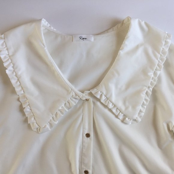 Rumia Flared Shirt Dress with Over-Sized Collar - Picture 4 of 8